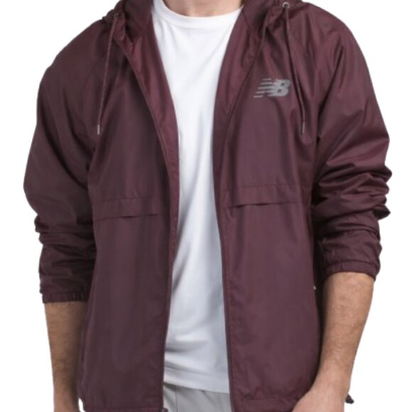 New Balance Other - New Balance Meshed Lined Cire Hooded Jacket Pomegranate Medium